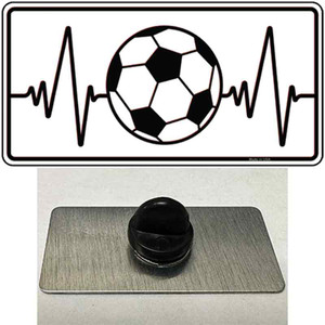 Soccer Heart Beat Wholesale Novelty Metal Hat Pin Tag