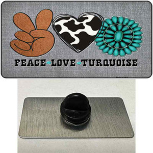 Peace Love Turquoise Wholesale Novelty Metal Hat Pin