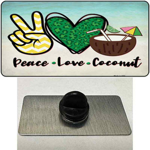 Peace Love Coconut Wholesale Novelty Metal Hat Pin