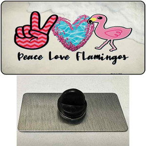 Peace Love Flamingos Wholesale Novelty Metal Hat Pin