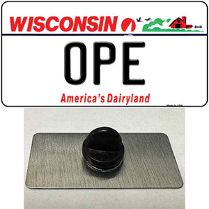 Ope Wisconsin Wholesale Novelty Metal Hat Pin