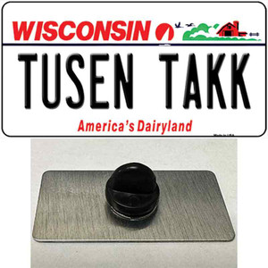 Tusen Takk Wisconsin Wholesale Novelty Metal Hat Pin