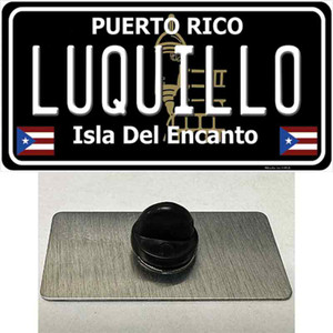 Luquillo Puerto Rico Black Wholesale Novelty Metal Hat Pin