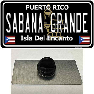 Sabana Grande Puerto Rico Black Wholesale Novelty Metal Hat Pin