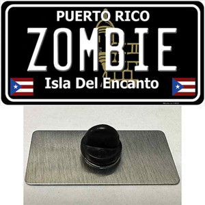 Zombie Puerto Rico Black Wholesale Novelty Metal Hat Pin