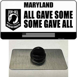 Maryland POW MIA Some Gave All Wholesale Novelty Metal Hat Pin