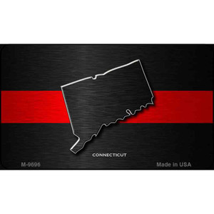 Connecticut Thin Red Line Wholesale Novelty Metal Magnet