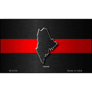 Maine Thin Red Line Wholesale Novelty Metal Magnet