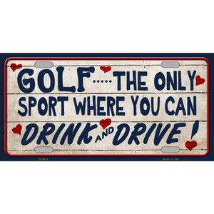 Drink And Drive Wholesale Metal Novelty License Plate
