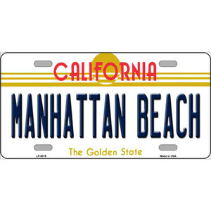 Manhattan Beach CA Wholesale Metal Novelty License Plate