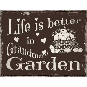 Grandmas Garden Wholesale Metal Novelty Parking Sign