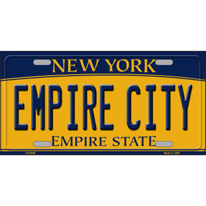 Empire City New York Wholesale Metal Novelty License Plate