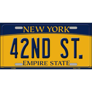 42nd St New York Wholesale Metal Novelty License Plate