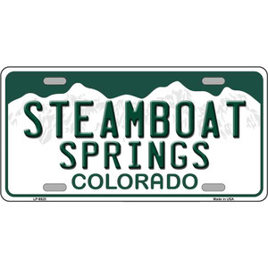 Steamboat Springs Colorado Wholesale Metal Novelty License Plate