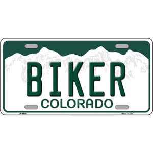 Biker Colorado Wholesale Metal Novelty License Plate