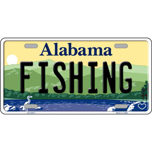 Fishing Alabama Wholesale Metal Novelty License Plate