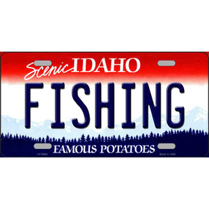 Fishing Idaho Wholesale Metal Novelty License Plate