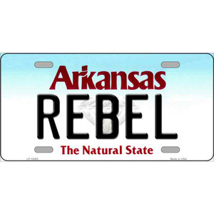 Rebel Arkansas Wholesale Metal Novelty License Plate
