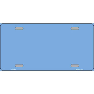 Baby Blue Solid Wholesale Metal Novelty License Plate