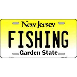Fishing New Jersey Wholesale Metal Novelty License Plate