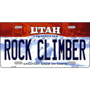 Rock Climber Utah Wholesale Metal Novelty License Plate