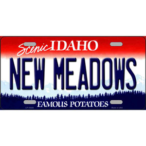New Meadows Idaho Wholesale Metal Novelty License Plate