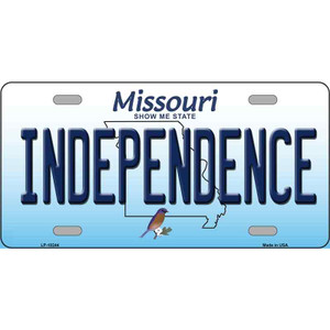 Independence Missouri Wholesale Metal Novelty License Plate