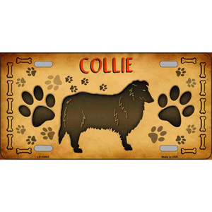 Collie Novelty Wholesale Metal License Plate