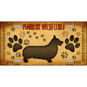 Pembroke Welsh Corgi Novelty Wholesale Metal License Plate