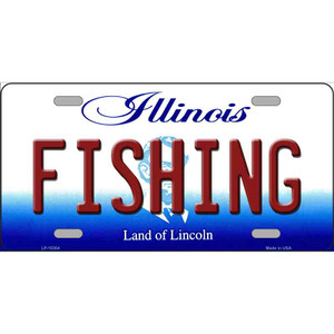Fishing Illinois Wholesale Metal Novelty License Plate
