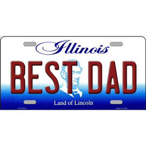 Best Dad Illinois Wholesale Metal Novelty License Plate