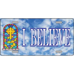 I Believe Wholesale Metal Novelty License Plate