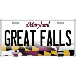 Great Falls Maryland Wholesale Metal Novelty License Plate