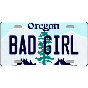 Bad Girl Oregon Wholesale Metal Novelty License Plate