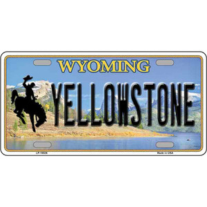 Yellowstone Wyoming Wholesale Metal Novelty License Plate