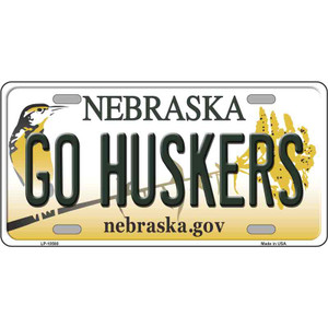 Go Huskers Nebraska Wholesale Metal Novelty License Plate