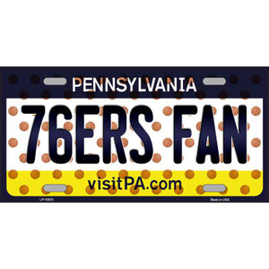 76ers Fan Pennsylvania Novelty Wholesale Metal License Plate