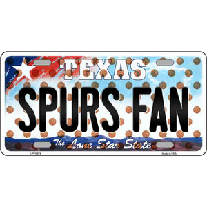 Spurs Fan Texas Novelty Wholesale Metal License Plate
