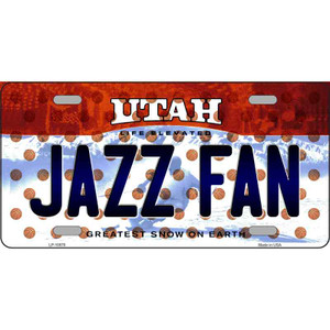 Jazz Fan Utah Novelty Wholesale Metal License Plate