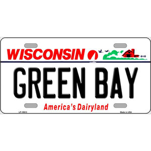 Green Bay Wisconsin Wholesale Metal Novelty License Plate