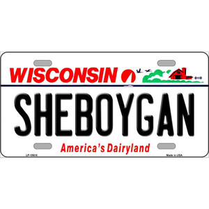 Sheboygan Wisconsin Wholesale Metal Novelty License Plate