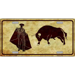 Bullfight Novelty Wholesale Metal License Plate