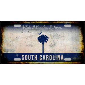 South Carolina Rusty Novelty Wholesale Metal License Plate LP-9506