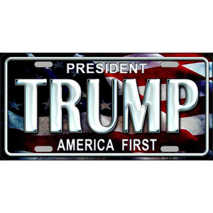 Trump America First Wholesale Metal Novelty License Plate