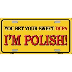 Im Polish Wholesale Metal Novelty License Plate LP-11049