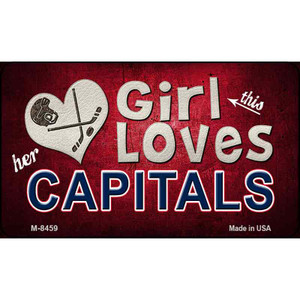 This Girl Loves Her Capitals Wholesale Novelty Metal Magnet