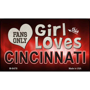 This Girl Loves Her Cincinnati Wholesale Novelty Metal Magnet
