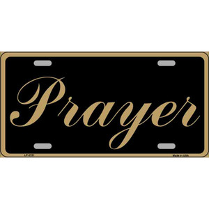 Prayer Wholesale Metal Novelty License Plate