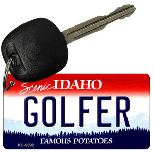 Golfer Idaho State Wholesale Metal Novelty Key Chain