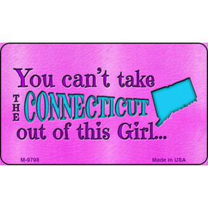 Connecticut Girl Novelty Wholesale Metal Magnet M-9798